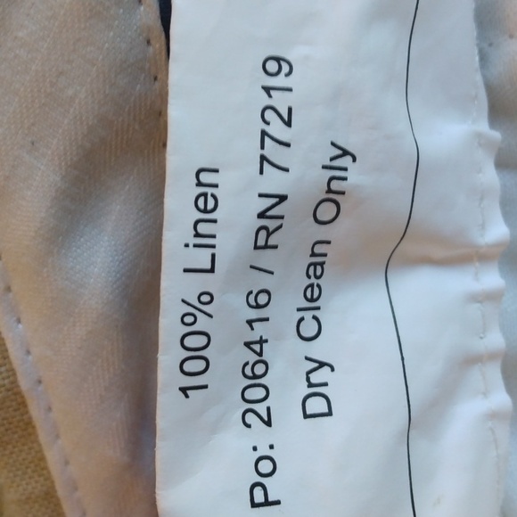 Pronto Uomo Platinum Tan Linen Summer/Beach Pants  36 - 30 - Picture 10 of 13